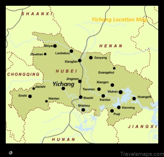 Map of Yiyang Chengguanzhen China