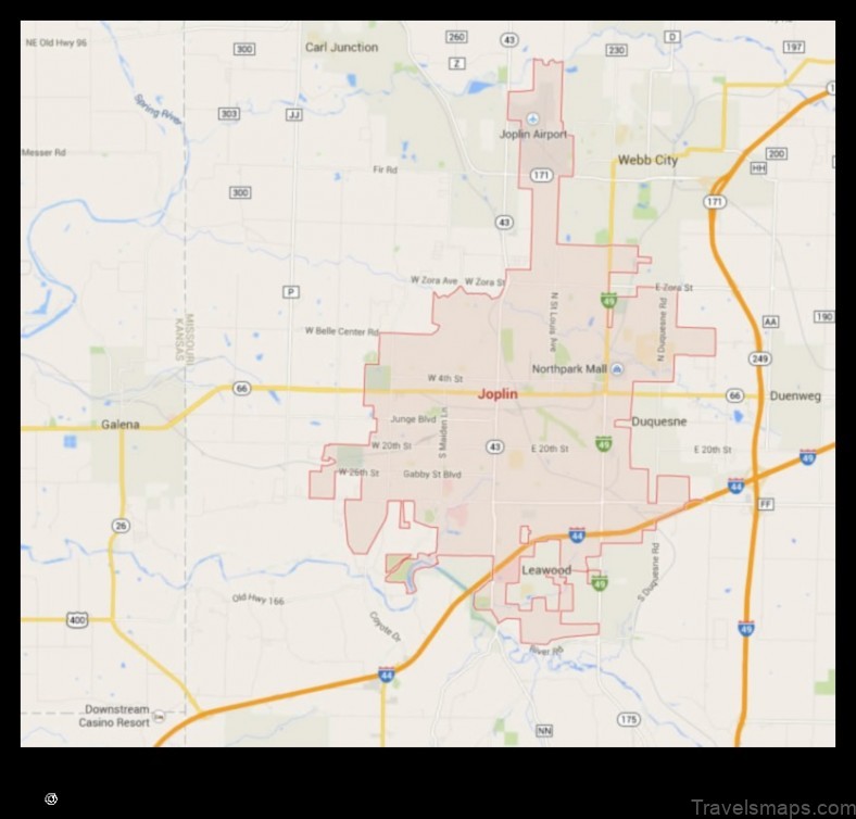 Map of Joplin United States