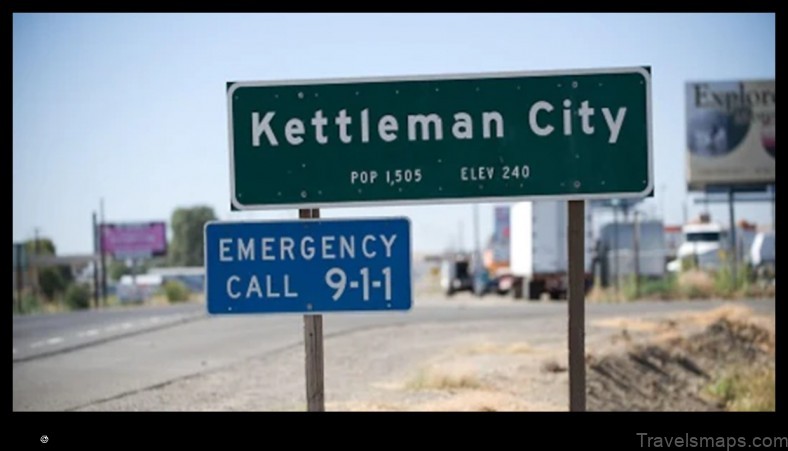 Map of Kettleman City United States