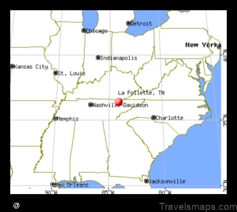 Map of LaFollette United States