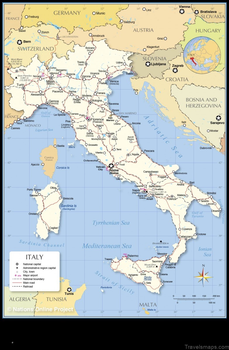 Map of Levata Italy