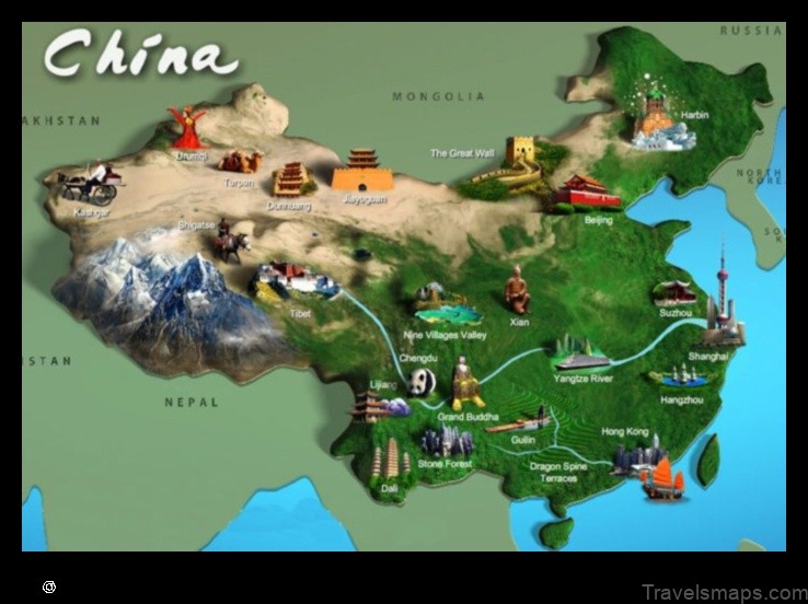 Map of Beizhai China