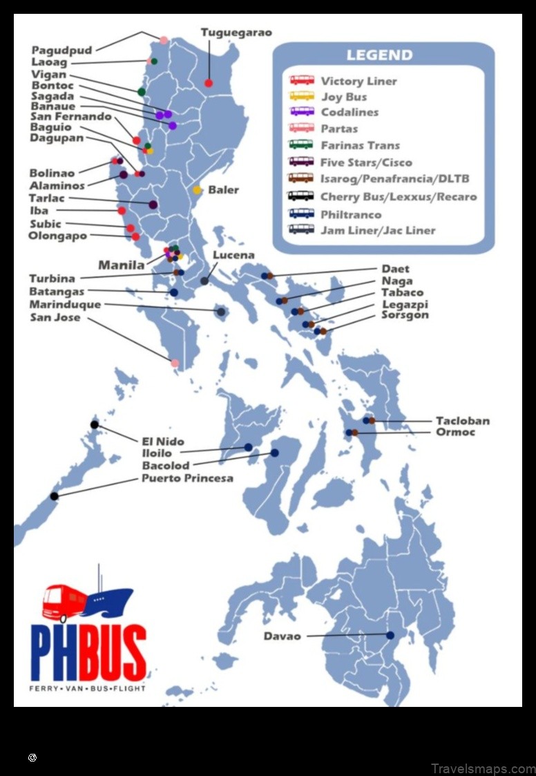 Map of Busing Philippines