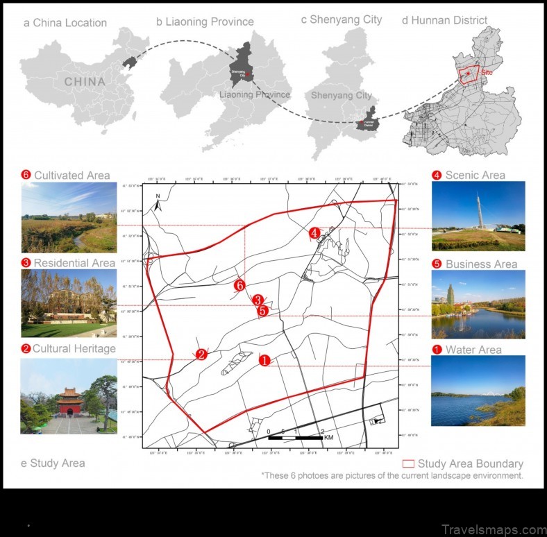 Map of Dongling China