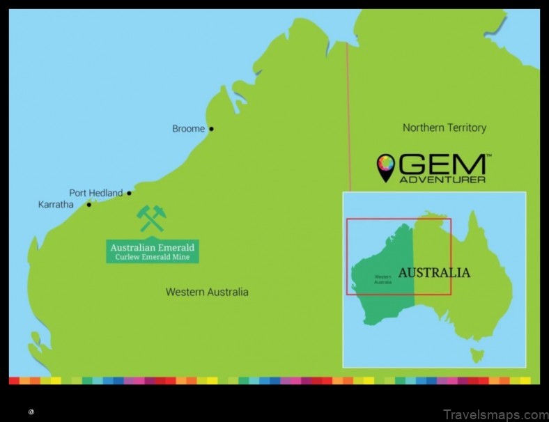 Map of Emerald Australia