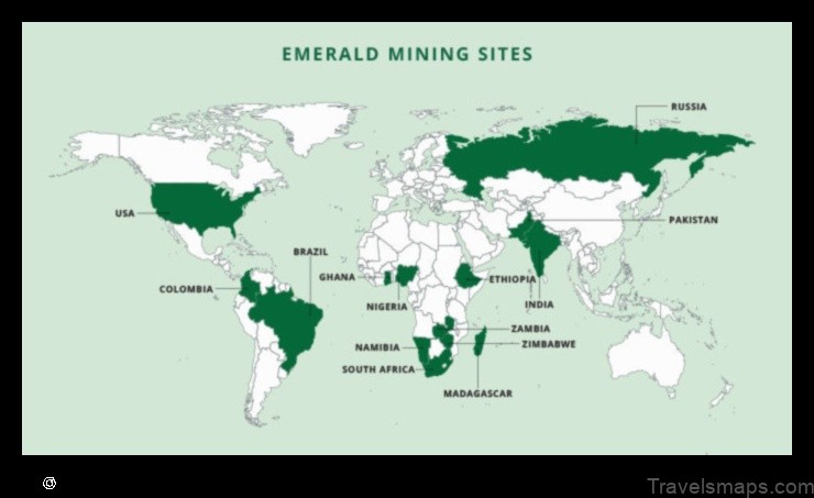 Map of Emerald Australia