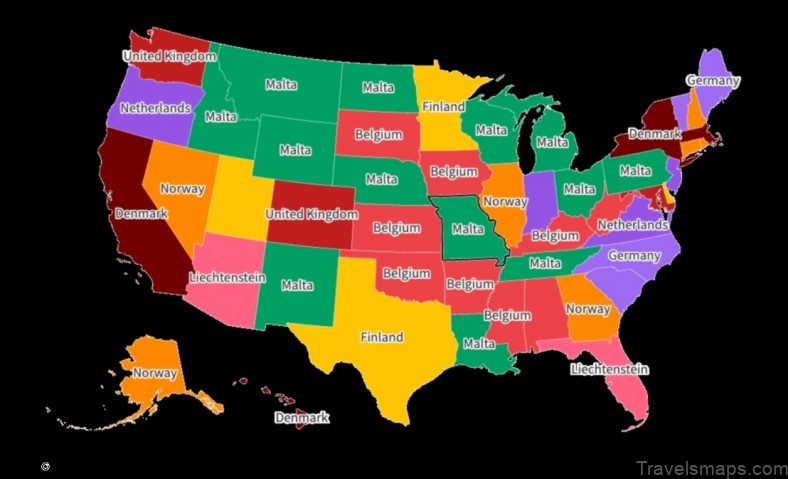 Map of Malta United States