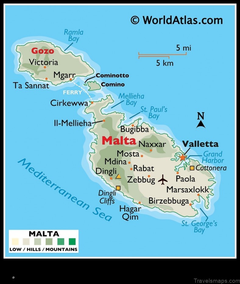 Map of Malta United States