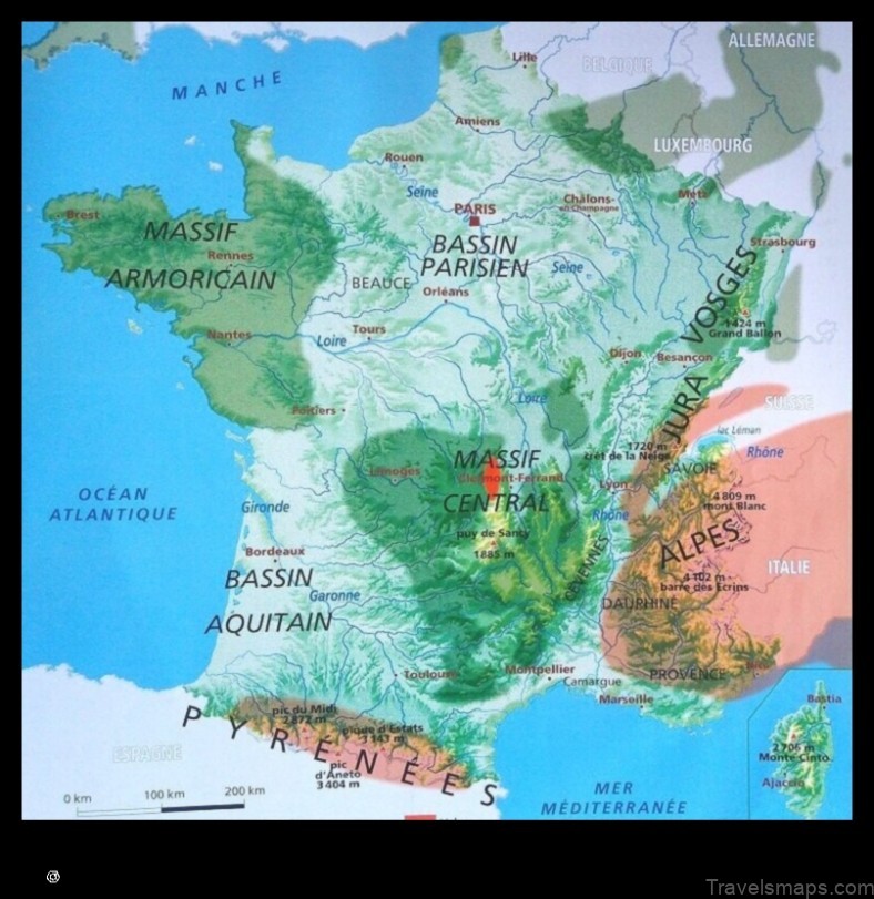 Map of Mont France