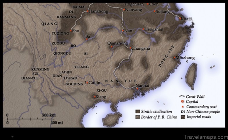 Map of Qilidian China