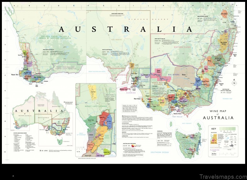 Map of The Vines Australia