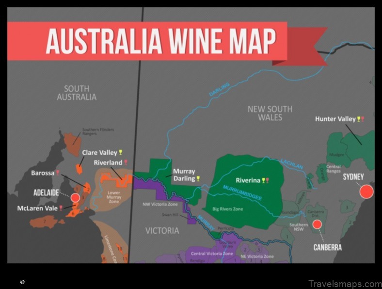 Map of The Vines Australia