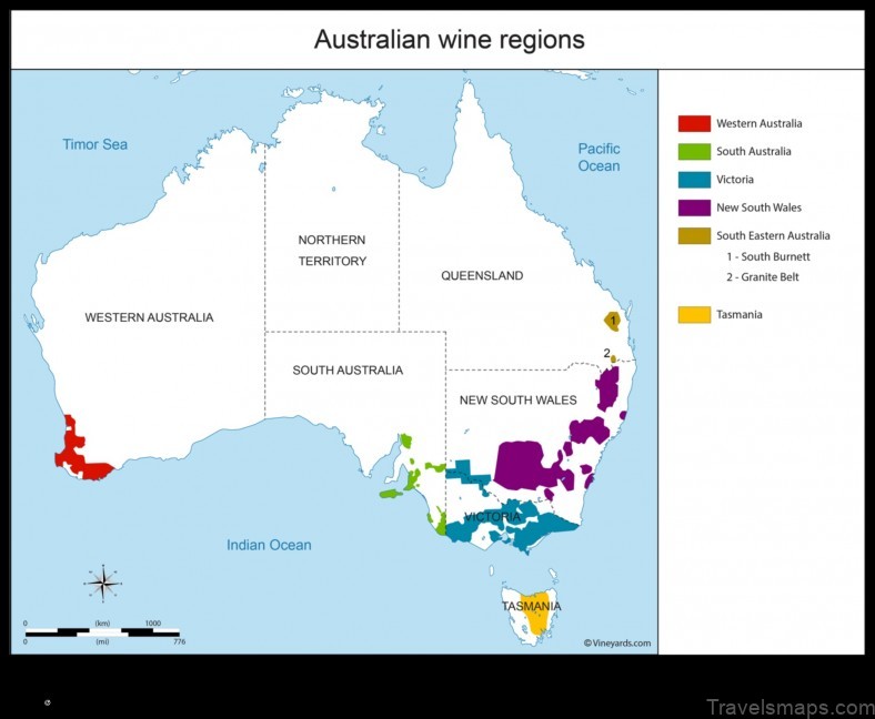 Map of The Vines Australia