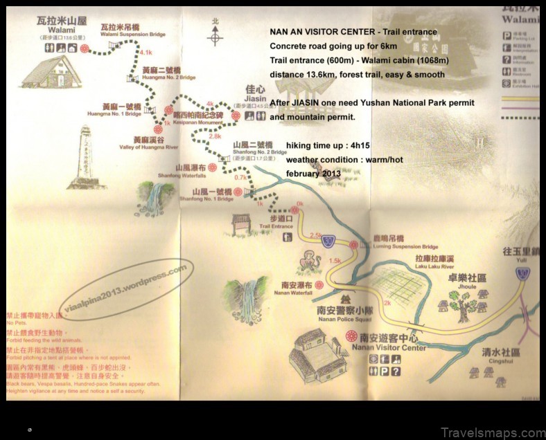 Map of Yushan China