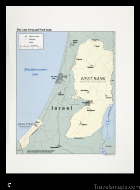 Map of Mirkah West Bank and Gaza Strip