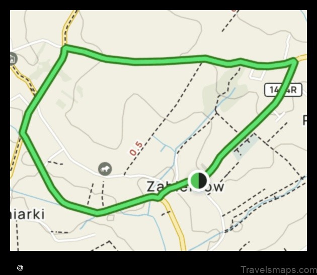 Map of Zabierzów Poland