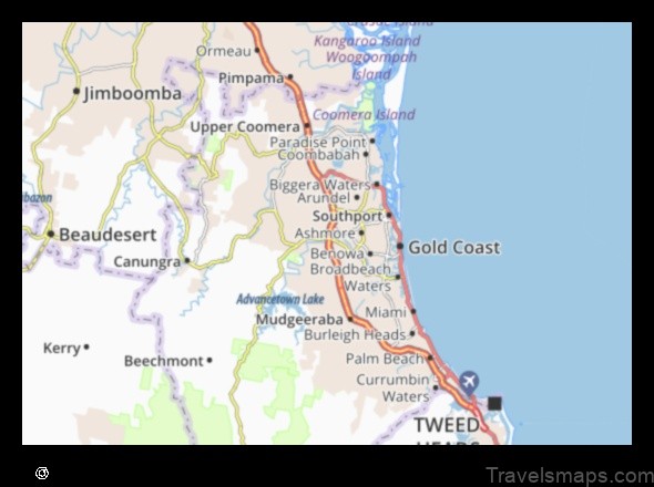 Map of Nerang Australia