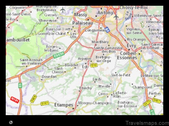 Map of Ollainville France