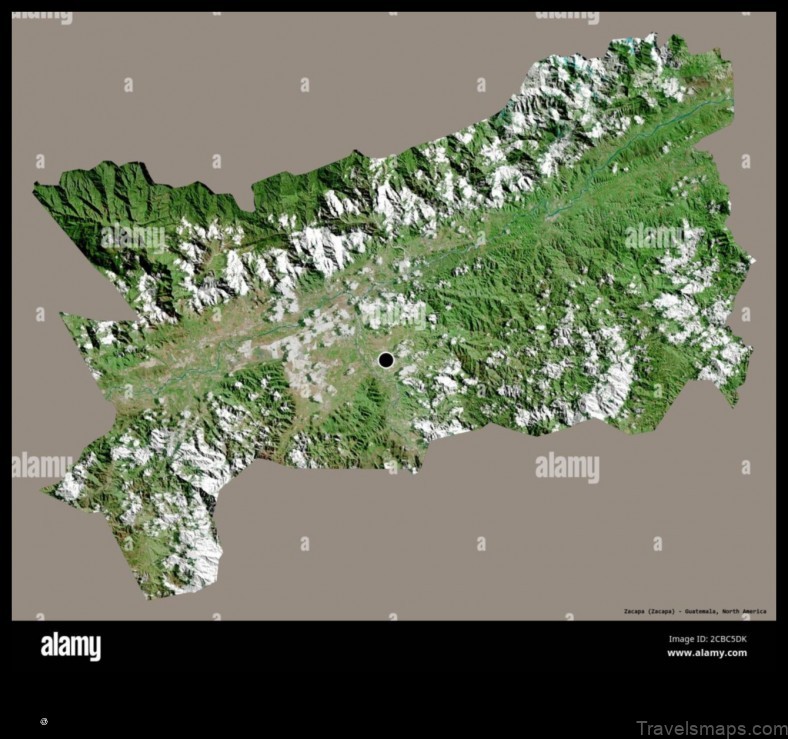 Map of Zacapa Guatemala