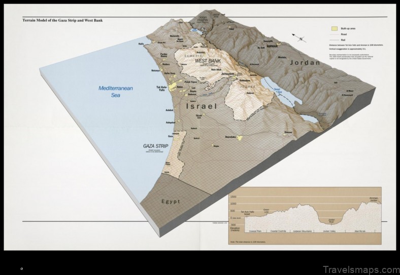 Map of Otniel West Bank and Gaza Strip