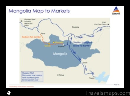 Map of Ovoot Mongolia