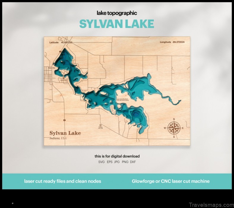 Map of Sylvan Lake Canada