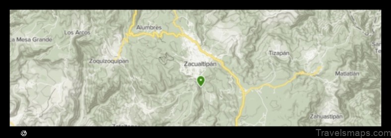 Map of Zacualtipán Mexico