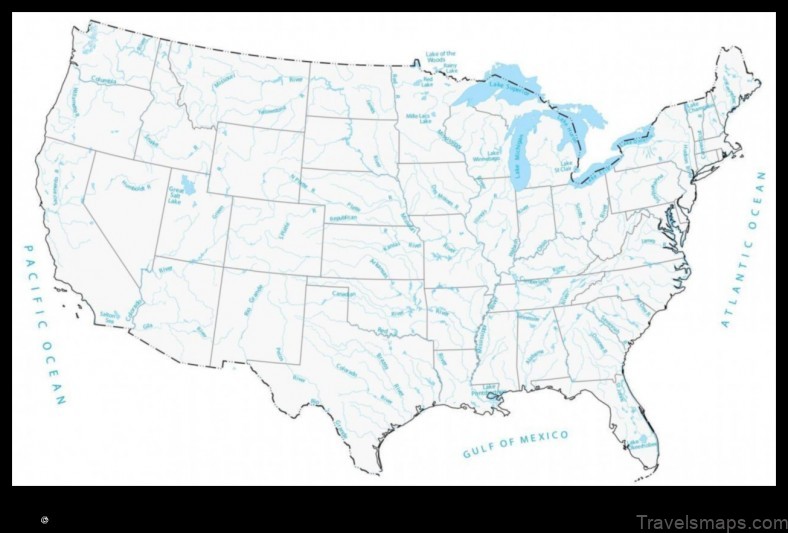 Map of Twin Lakes United States