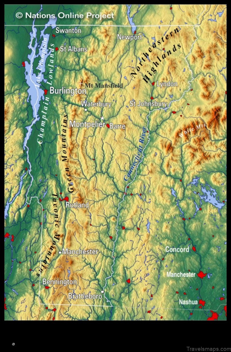 Map of Vermont Australia