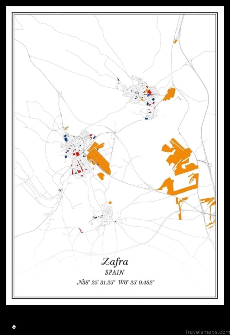 Map of Zafra Spain