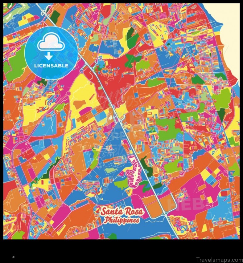 Map of Hacienda Santa Rosa Philippines