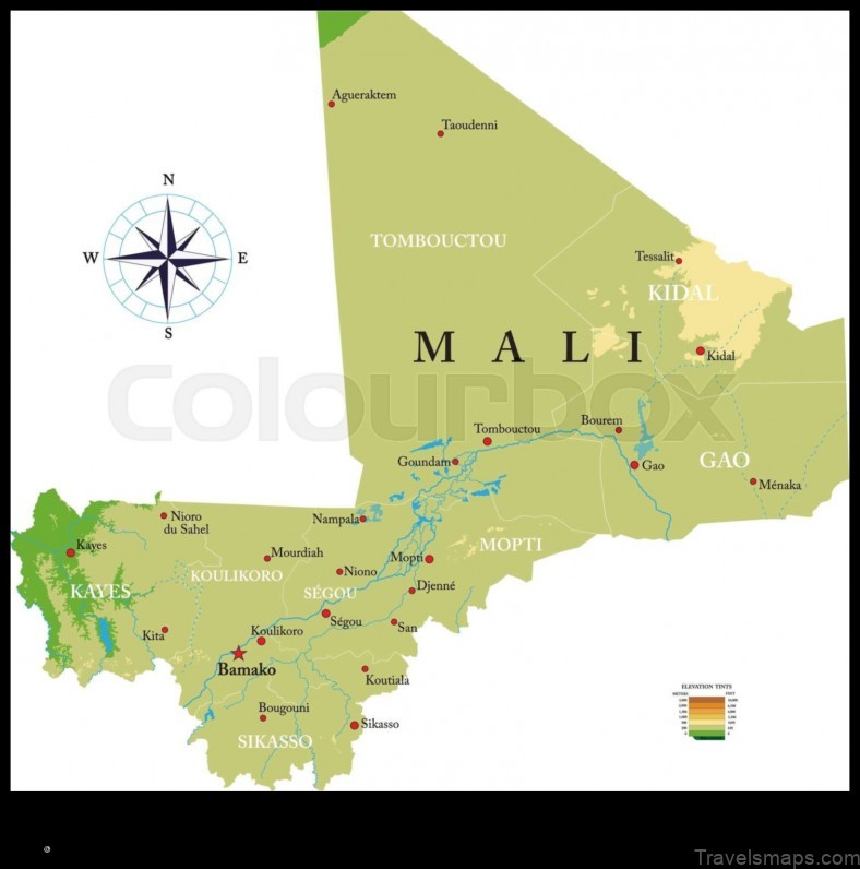 Map of Kinmparana Mali