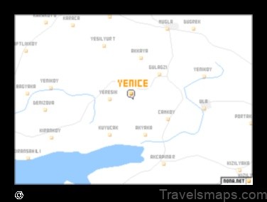 Map of Yenice Turkey