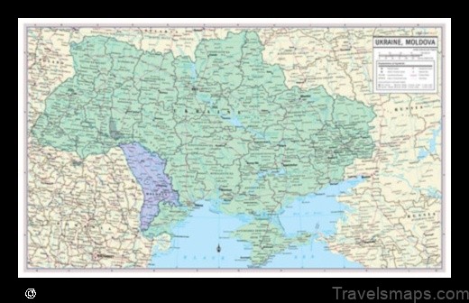 Map of Molodyozhnoye Ukraine