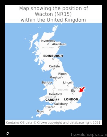 Map of Wacton United Kingdom