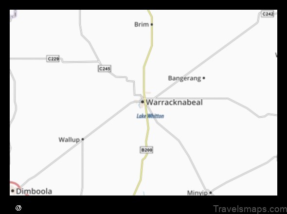 Map of Warracknabeal Australia