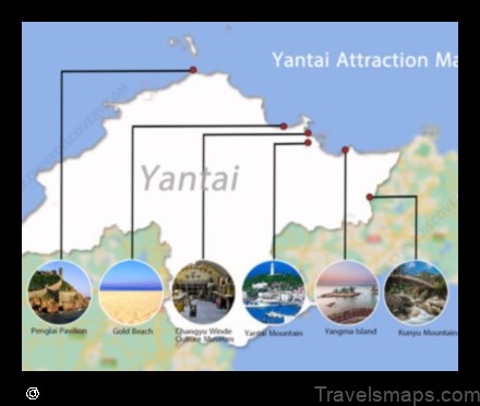 Map of Yantai China