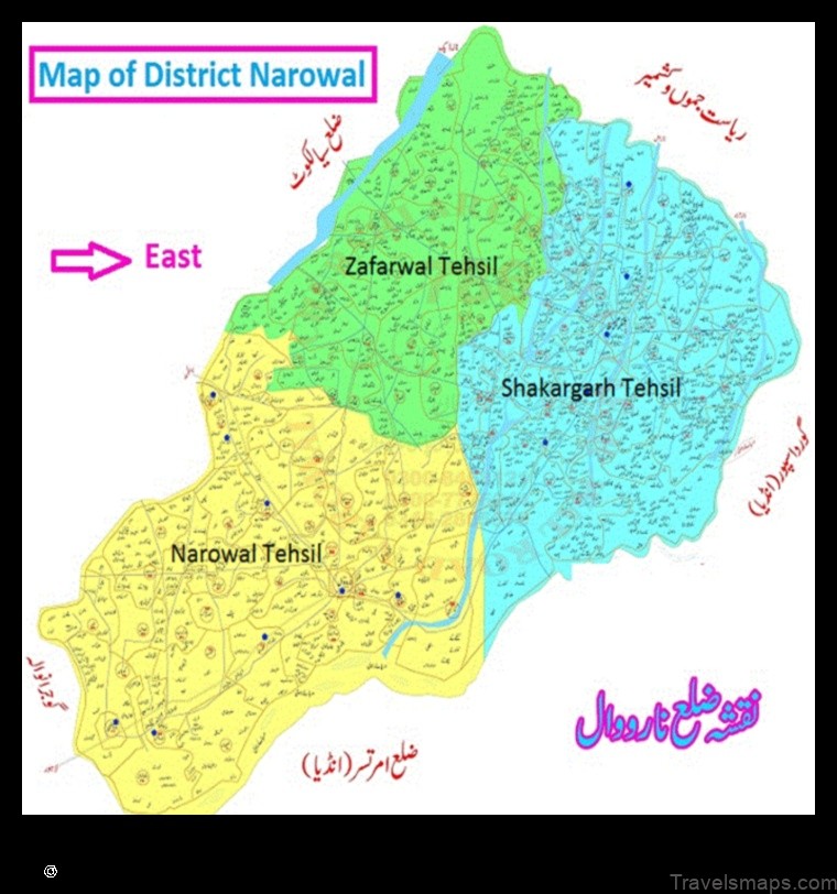 Map of Zafarwal Pakistan