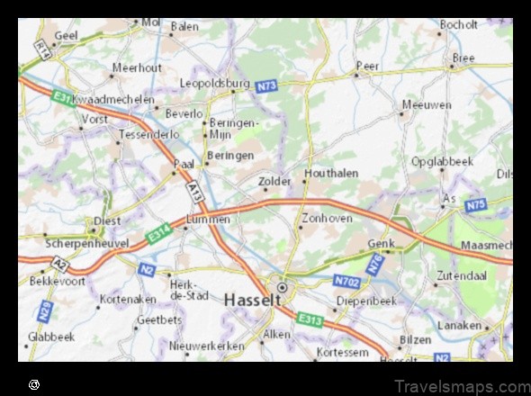 Map of Zolder Belgium