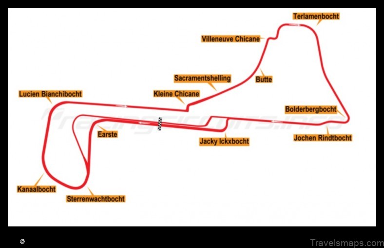 Map of Zolder Belgium