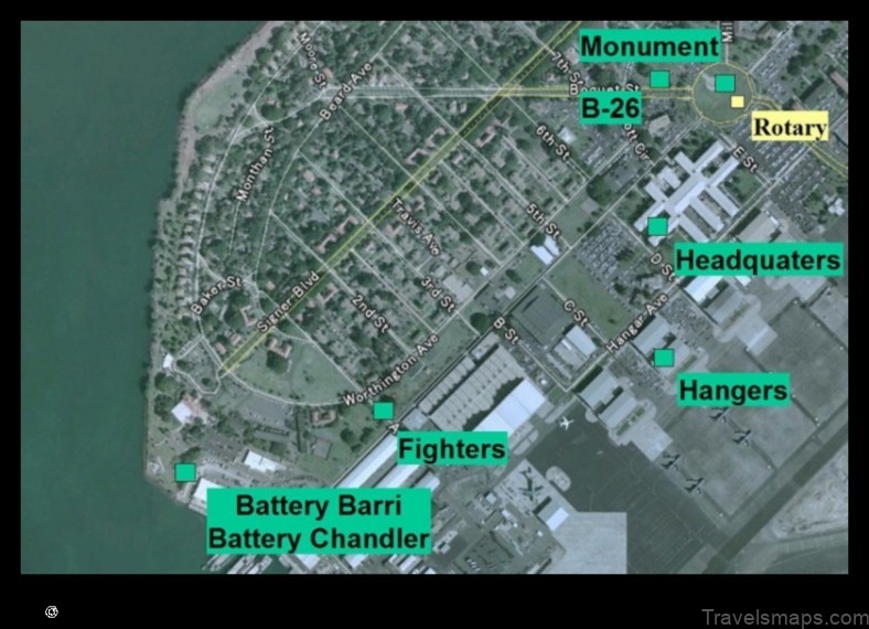 Map of Hickam Field United States